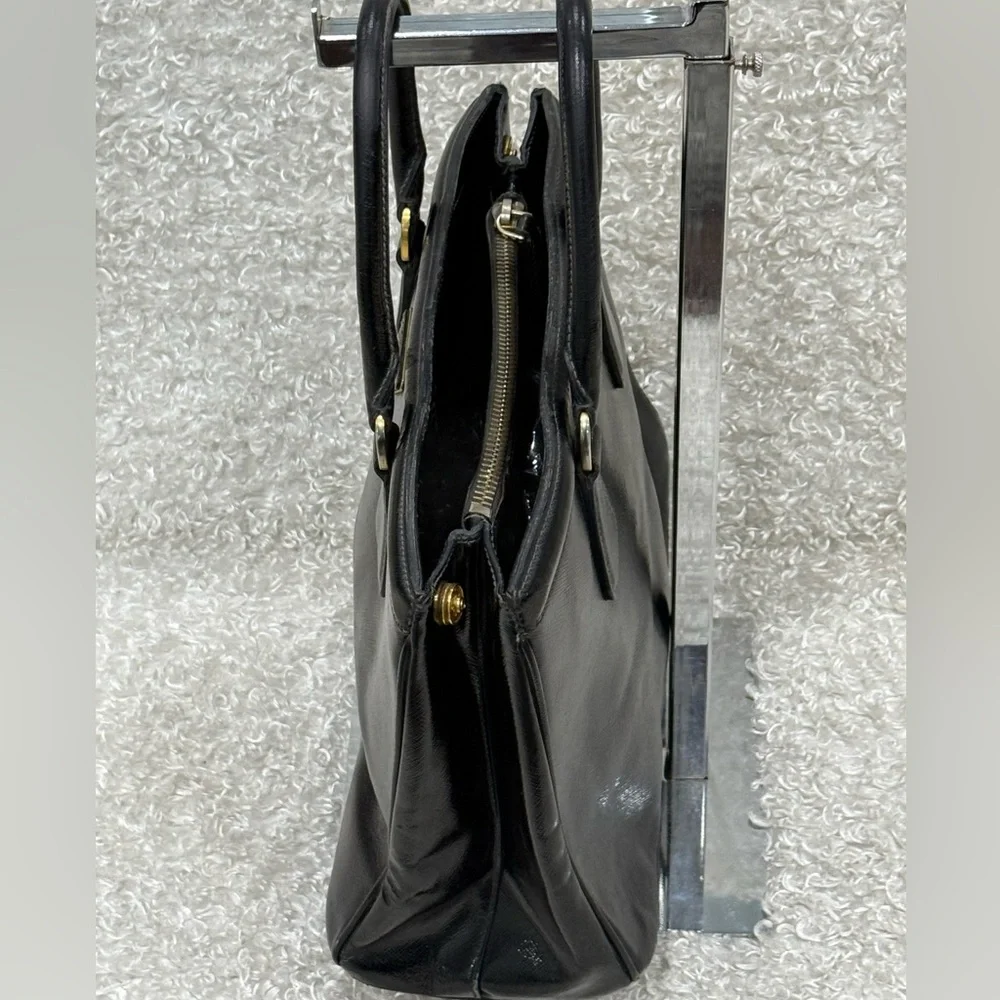 Prada Black Saffiano Patent Leather Parabole Tote - Picture 5 of 16